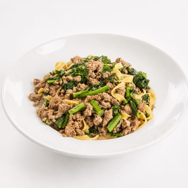 Broccoli Rabe with Sausage/Pasta.
